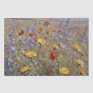 Papel De Seda Flores Silvestres de Montanha Decoupage