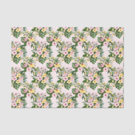 Papel De Seda Flores Tropicais Rosa (Design 20 Série Rosa)