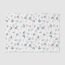 Papel de seda flores y hojas tropicales