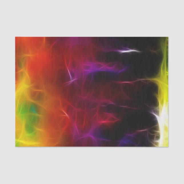 Papel De Seda Floresta Colorida (Frente )