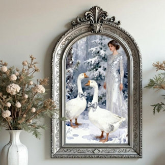 Papel de Seda Floresta de Inverno Senhora Acentos