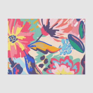Papel De Seda Floresta e rosas