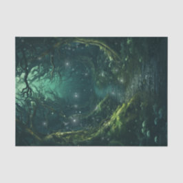 Papel De Seda Floresta lunar