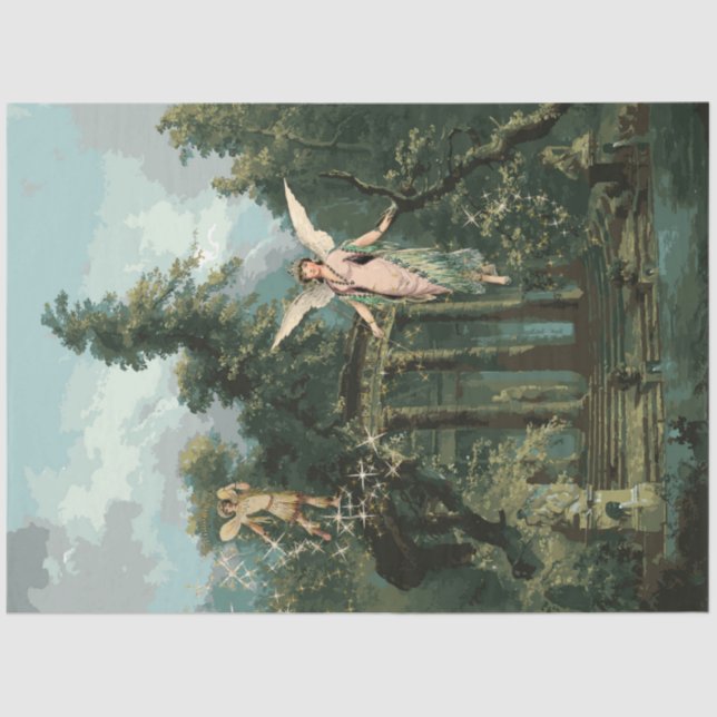 Papel De Seda Florestas Encantadas e Encantadas Florestas Derram (Frente )