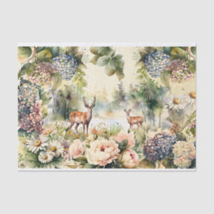 Papel De Seda Florestas florestais, cervídeos, flora e fauna sel