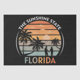 Papel De Seda Florida Summer Beach Vintage Sunset