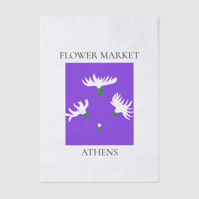 Papel De Seda Flower Market - Athens (Frente )