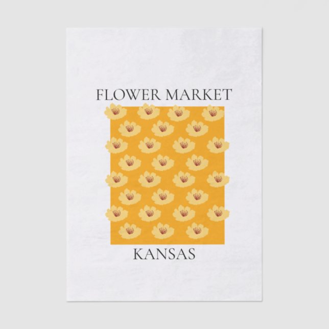 Papel De Seda Flower Market - Kansas (Frente )