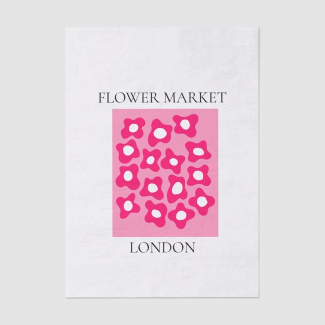 Papel De Seda Flower Market - London (Frente )