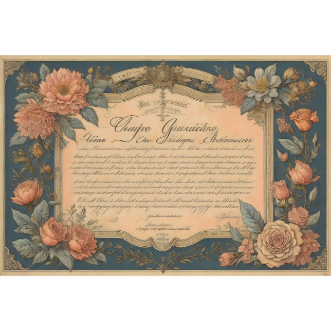 Papel De Seda Flower poem postcard 4 decoupage tissue paper (Criador carregado)