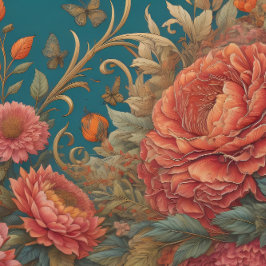 Papel De Seda Flowers & postcard v5 vintage tissue paper 