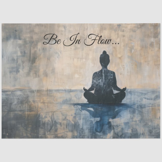 Papel De Seda Fluxo de Meditação Zen (Frente )