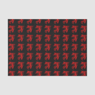 Papel De Seda Fogo Chato Vermelho Bronco Mustang Cavalo Selvagem