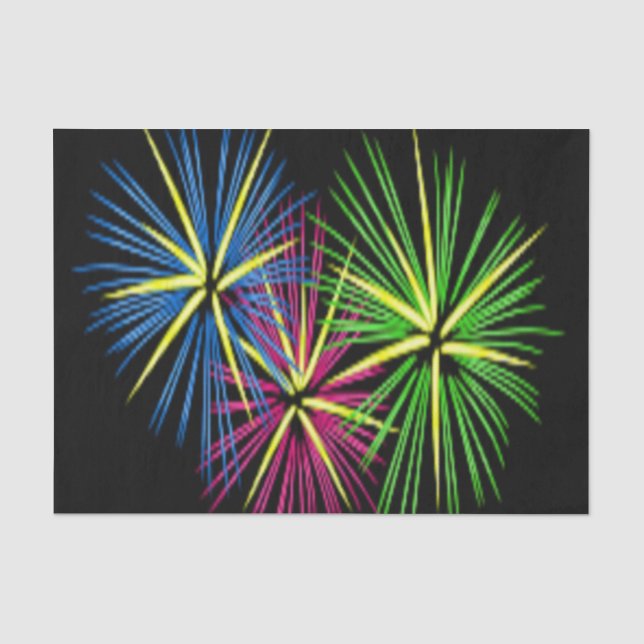 PAPEL DE SEDA FOGOS DE ARTIFÍCIO (Frente )