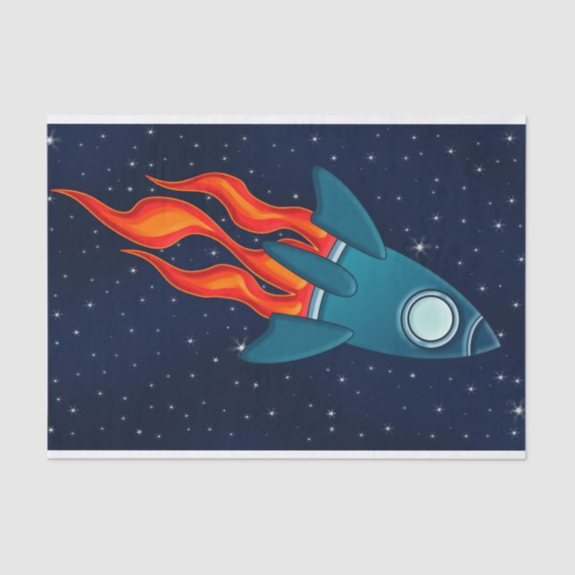 Papel De Seda Foguete (Frente )