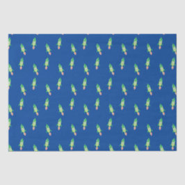 Papel De Seda Foguete Espacial Infantil Verde