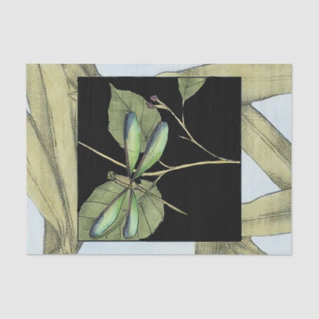 Papel De Seda Folgas com Interesse de Dragonfly por Jennifer Gol (Frente )