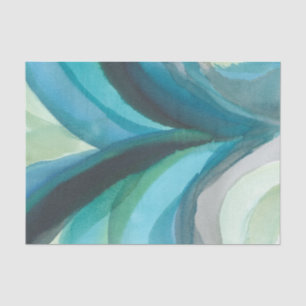 Papel De Seda Folha Azul I