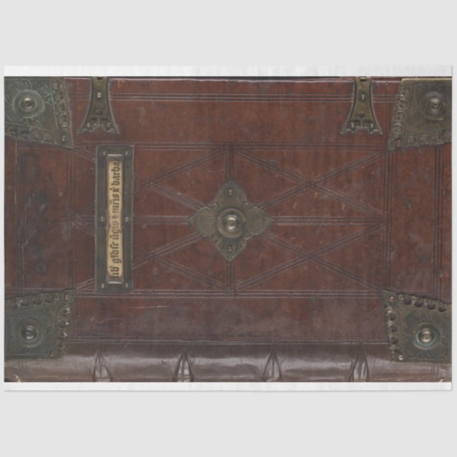 Papel De Seda Folha de Cobrir do Leather Book (Frente )