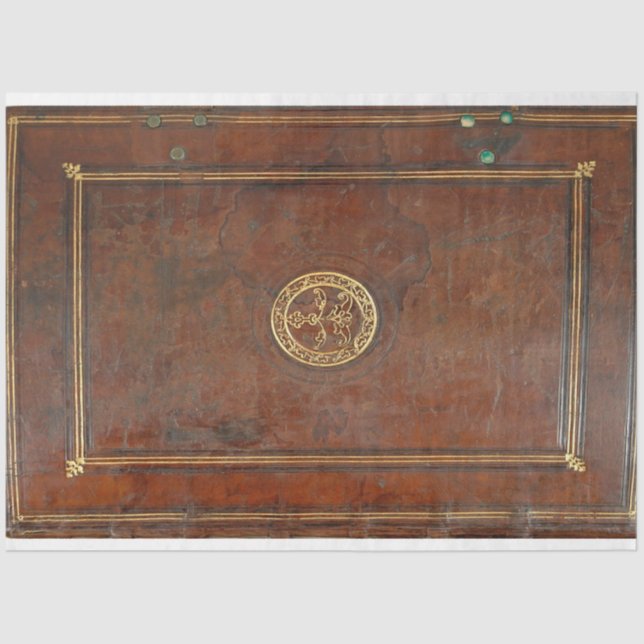 Papel De Seda Folha de Cobrir do Leather Book (Frente )