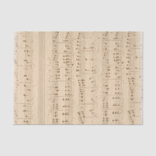 Papel De Seda folha de música antiga vintage