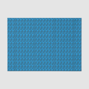 Papel De Seda Folha de música azul e preta