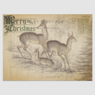 Papel De Seda Folha de Natal Feliz