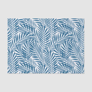 Papel De Seda Folha de palma azul-tropical
