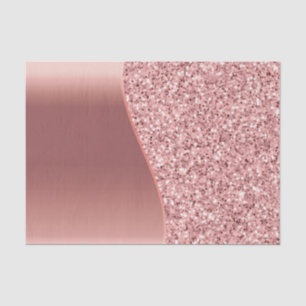 Papel De Seda Folha de rosa Dourada