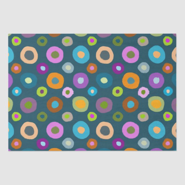 Papel De Seda Folha de tecidos colorida e alegre (Frente )