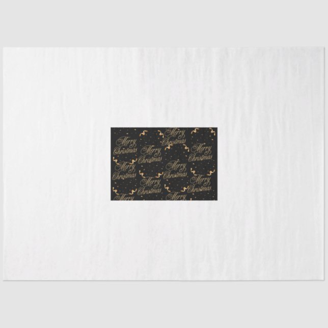 Papel De Seda Folha de Tecidos Negros (Frente )