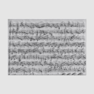 Papel De Seda Folha de Vintage Cinzas de Música Disparagem Manus