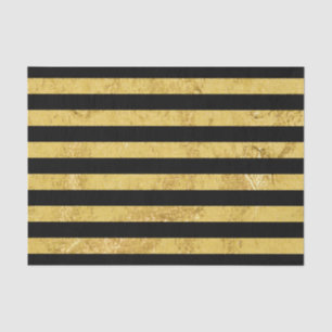 Papel De Seda Folha Dourado elegante e teste padrão preto da