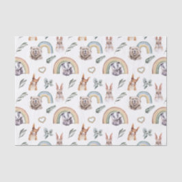 Papel De Seda Folhagem da Floresta | Animais da Floresta & Arco-