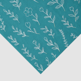 Papel De Seda Folhas Botânicas