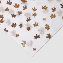Papel De Seda Folhas Caindo Outonal 