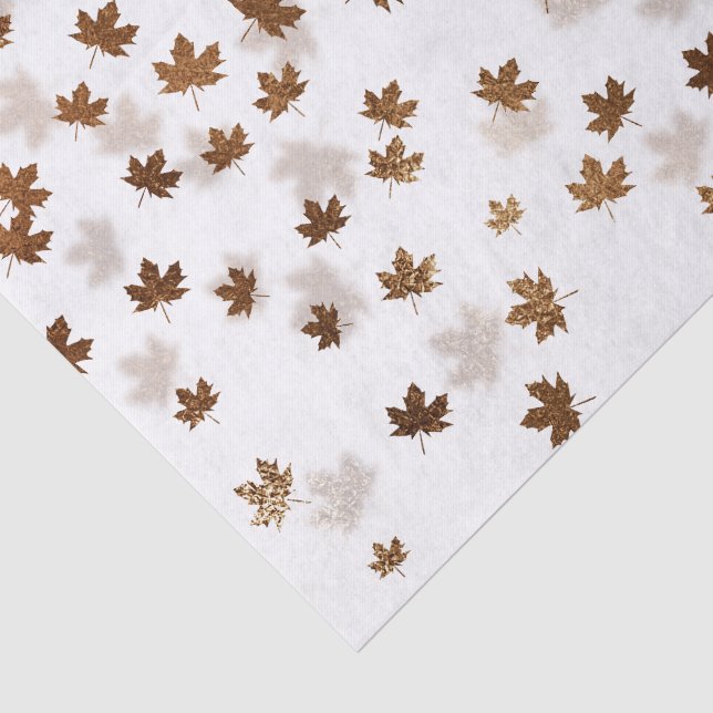 Papel De Seda Folhas Caindo Outonal  (Detalhes)