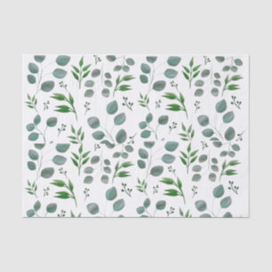 Papel De Seda Folhas de eucalipto