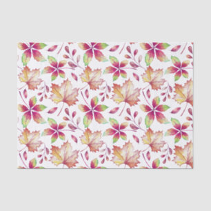 Papel De Seda Folhas de Florestas de Aquarela