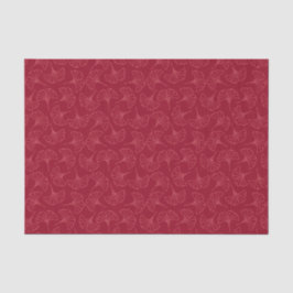 Papel De Seda Folhas de Ginkgo Vermelho Japonês Elegante