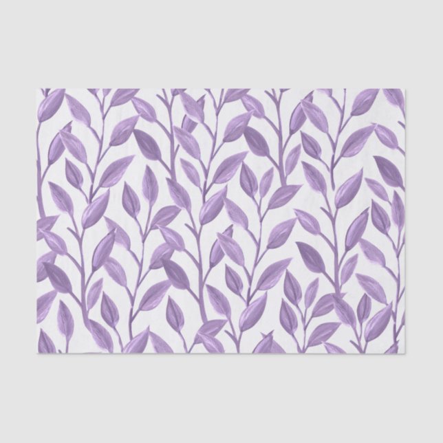 Papel De Seda Folhas de lavanda (Frente )