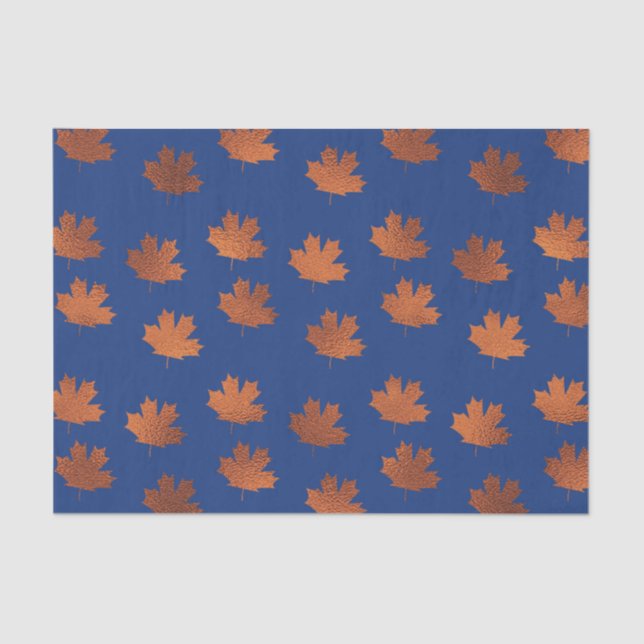 Papel De Seda Folhas de Mapeamento no Fundo Azul (Frente )