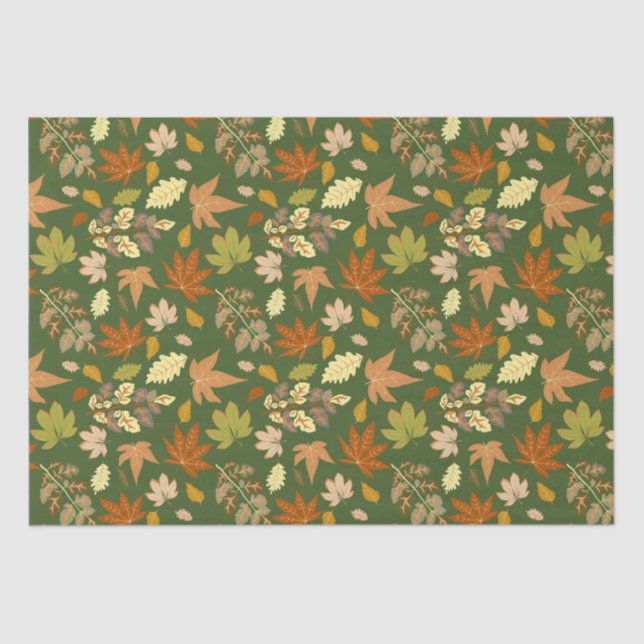 Papel De Seda Folhas de outono (Frente )