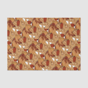 Papel De Seda Folhas de outono Molhadas