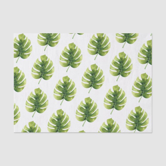 Papel De Seda Folhas de Palmeira Tropicais (Frente )