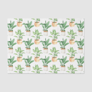 Papel De Seda Folhas de Plantas Verdes 7