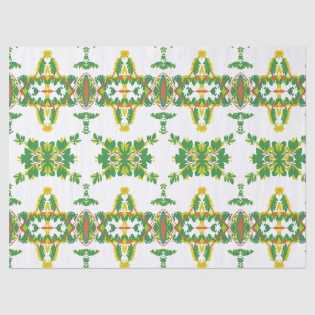 Papel De Seda Folhas e Nuvens (Frente )