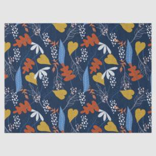 Papel De Seda Folhas tropicais coloridas