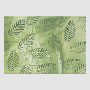 Papel De Seda Folhas verdes abstrato