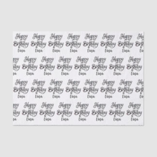 Papel De Seda fonte de luxo de feliz aniversário